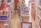 Câmeras flagram homem furtando farmácia no centro de Cerejeiras