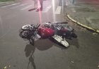 Acidente entre motocicletas deixa dois feridos em Vilhena; um dos condutores sofreu fratura na perna