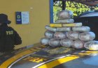 PRF apreende mais de 16 kg de drogas em táxi durante fiscalização em Guajará-Mirim