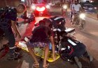 Ciclista fica ferida após colisão com motociclista embriagado e sem habilitação em Vilhena