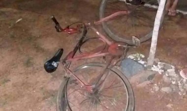 Ciclista e bebê ficam feridos após acidente com carro no centro de Vilhena