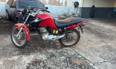 Polícia Militar recupera motocicleta furtada em Jaru; suspeito ainda não foi localizado
