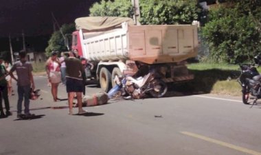 Motociclista morre após colidir com caminhão na zona rural de Ji-Paraná