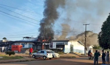 Incêndio atinge sede do SAAE em Cacoal; abastecimento é retomado e população deve economizar água