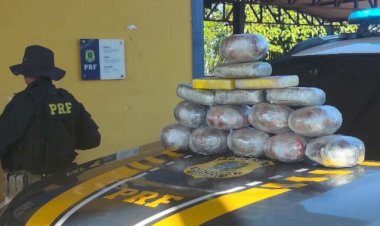 PRF apreende mais de 16 kg de drogas em táxi durante fiscalização em Guajará-Mirim