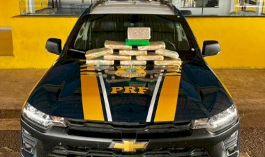 PRF apreende mais de 12 kg de drogas em caminhão na BR-364, em Pimenta Bueno