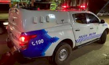 PM prende dupla em flagrante após arrombamento e tentativa de furto em loja no centro de Vilhena