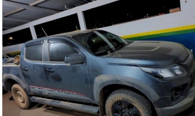 Força Tática de Cerejeiras e PM de Corumbiara recuperam caminhonete furtada após contradições de suspeito