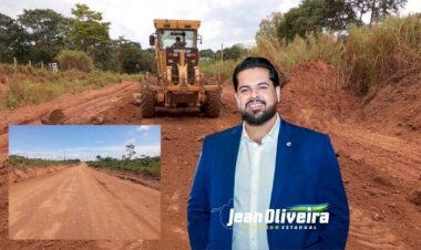 Governo de Rondônia realiza manutenção na RO-490 após indicação do deputado Jean Oliveira