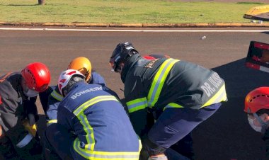 Dois acidentes quase simultâneos mobilizam equipes de resgate e trânsito em Vilhena