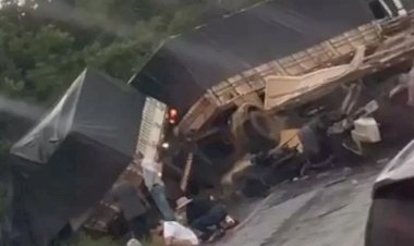 Colisão entre duas carretas é registrada na BR-364 entre Vilhena e Chupinguaia