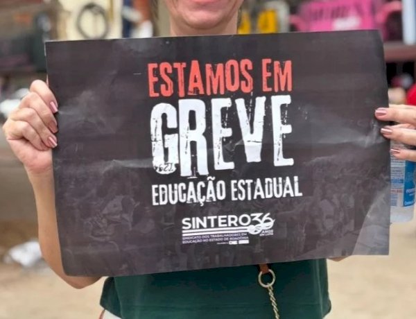 Em Cabixi, servidores efetivos manifestam apoio à greve da Educação em Rondônia