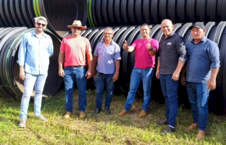 Investimento de R$ 367 mil leva tubos PEAD à zona rural de Mirante da Serra