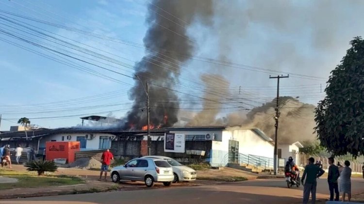 Incêndio atinge sede do SAAE em Cacoal; abastecimento é retomado e população deve economizar água