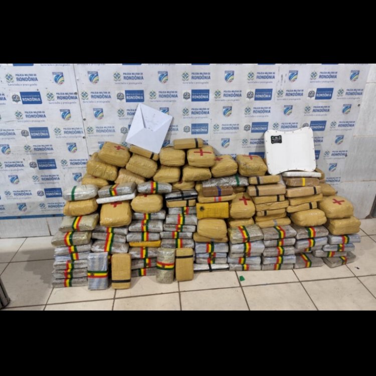 Trio é preso com 282 kg de drogas durante operação da PM na BR-364, em Porto Velho