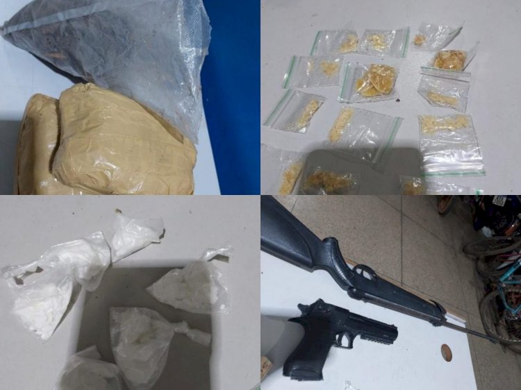 PM desativa ponto de tráfico em Vilhena e prende trio com drogas, dinheiro e objetos suspeitos