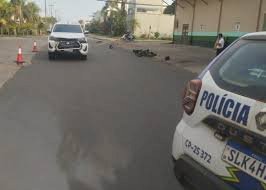 Motociclista fica ferido em colisão com caminhonete nesta manhã de Quarta-feira(15) em Jaru