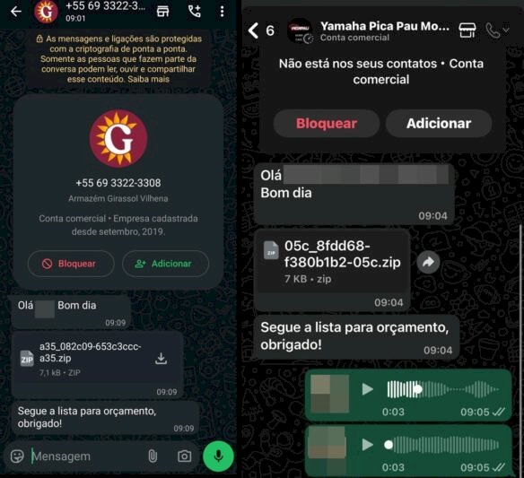 Golpistas invadem WhatsApp de empresas em Vilhena e aplicam golpes com falsos orçamentos