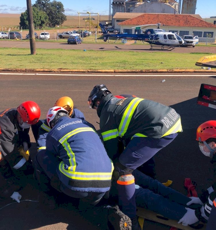 Dois acidentes quase simultâneos mobilizam equipes de resgate e trânsito em Vilhena