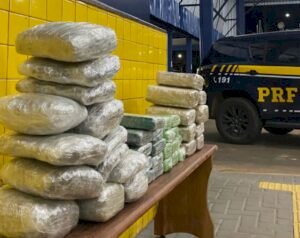 PRF apreende mais de 40 quilos de drogas e prende casal durante fiscalização em Vilhena