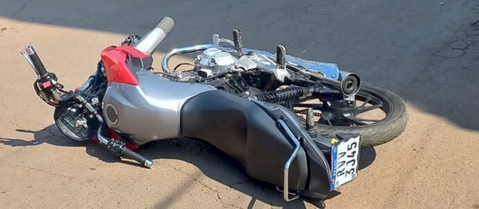 Motociclista sofre queda e é detido após perseguição policial em Vilhena