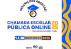 Governo de Rondônia abre Chamada Escolar Online 2025 para estudantes fora da rede pública