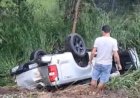 Médico escapa ileso após capotamento impressionante na BR-364, em Rondônia