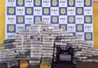 Polícia apreende 160 kg de skunk escondidos em baldes de massa corrida em Ji-Paraná