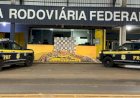 PRF encontra mais de 625 kg de drogas escondidas em caminhão durante fiscalização na BR-364