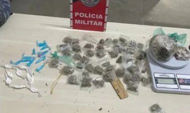 Polícia apreende drogas e prende suspeita de tráfico no bairro Bodanese, em Vilhena