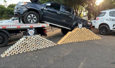 Policial penal do COPE é detido suspeito de transportar 300 kg de cocaína em viatura oficial