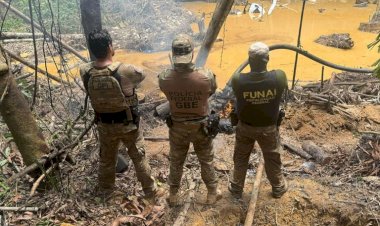 Operação Porfia inutiliza equipamentos e acampamentos em garimpo ilegal na Terra Indígena Sete de Setembro