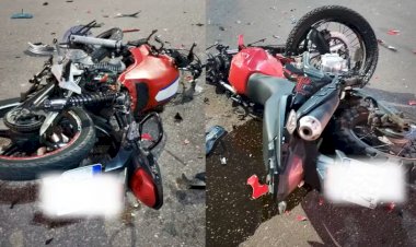 Acidente entre motocicletas deixa mulher e criança feridas no Jardim Primavera, em Vilhena