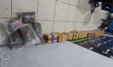 Foragido armado é baleado após perseguição policial e 70 kg de drogas são apreendidos em Porto Velho