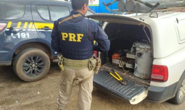 PRF recupera transformador furtado e prende dois suspeitos na BR-364 em Rondônia