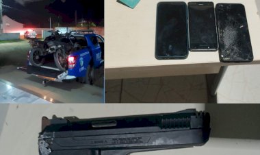 Homem é preso com arma de fogo após manobras perigosas na madrugada em Machadinho d’Oeste