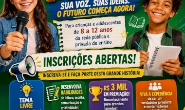 Rádio Ondas Verdes FM lança Projeto Jornalista Mirim e abre inscrições gratuitas para crianças em Cerejeiras