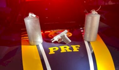PRF apreende mais de 72 kg de mercúrio, pistola e ouro escondidos em caminhonete na BR-319