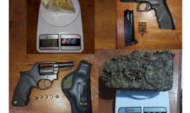 Roubo de celular leva PM a apreender armas, drogas e munições e prender dois em Cerejeiras