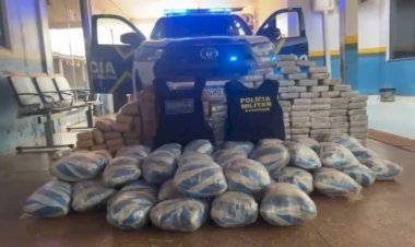 Ação integrada apreende cerca de 250 quilos de material suspeito de ser skunk em São Francisco do Guaporé