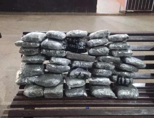 Polícia apreende cerca de 20 quilos de maconha e detém adolescente em rodoviária de Nova Mamoré