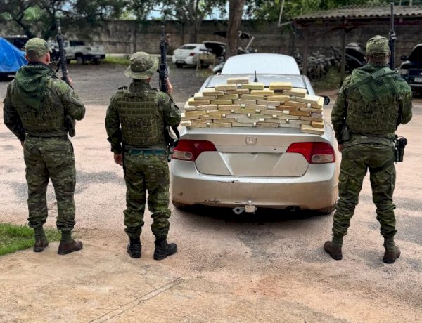 Forças de segurança apreendem 52 kg de cocaína durante operação em Guajará-Mirim