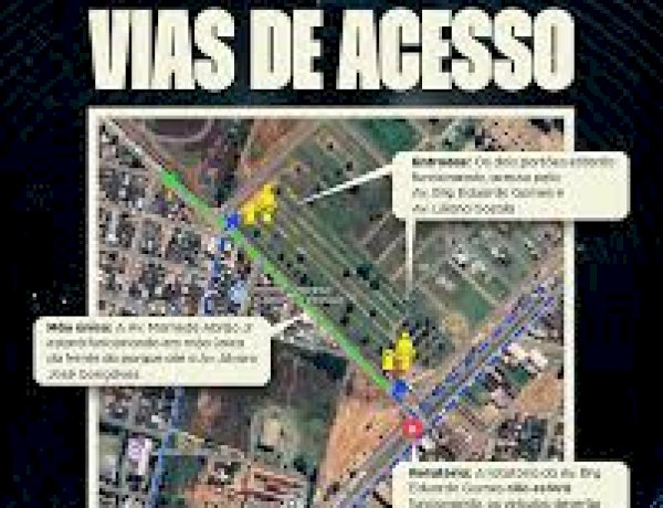 Trânsito terá mudanças no entorno do parque de exposições durante a ExpoVilhena