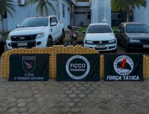 Operação integrada apreende mais de 276 kg de drogas e prende quatro suspeitos em Ji-Paraná