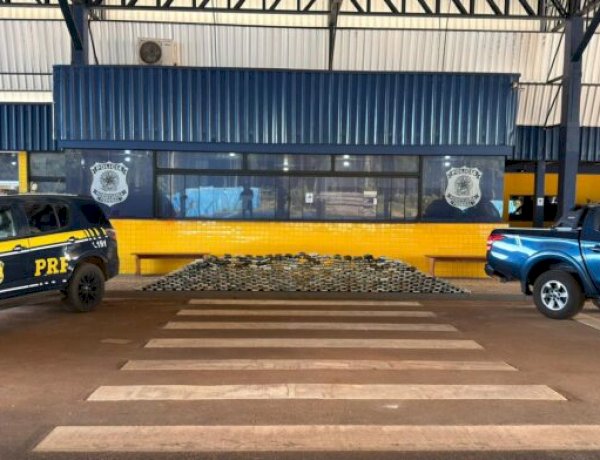 PRF e Receita Federal apreendem mais de 460 kg de drogas escondidos em carga industrial em Vilhena