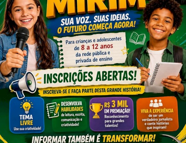 Rádio Ondas Verdes FM lança Projeto Jornalista Mirim e abre inscrições gratuitas para crianças em Cerejeiras