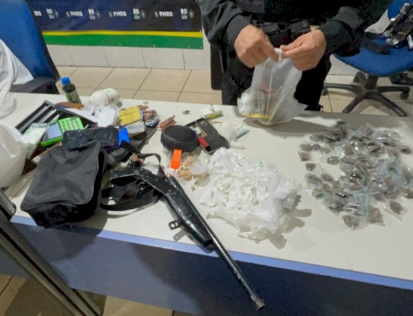 Operação da PM termina com foragido baleado, sete detidos e apreensão de drogas em Porto Velho
