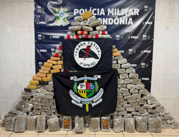 Força Tática encontra mais de 340 tabletes de maconha escondidos em residência em Porto Velho