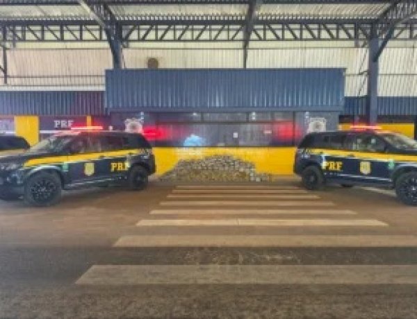 PRF apreende mais de 215 kg de skunk e haxixe escondidos em caminhão em Vilhena