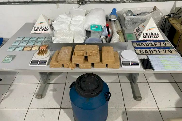 PM desarticula centro de distribuição de drogas em Chupinguaia e prende três suspeitos